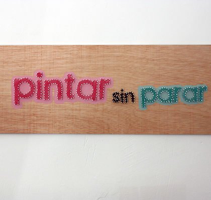 String art y chalky look de Fleur paint, pareja ganadora