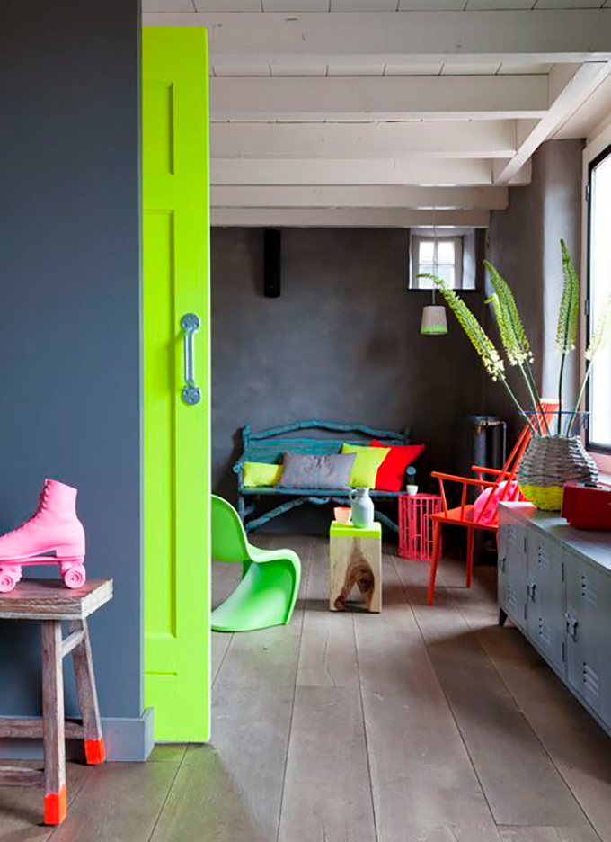 A bordo Chaleco Repetirse Ideas con colores flúor para decorar tu hogar